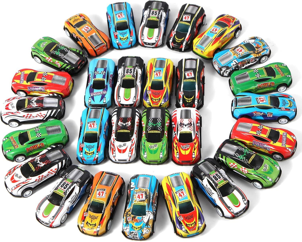 Cars for Kids, Mini Vehicles Toy Bulk Party Favor Race Cars Toys, Goodie Bag Stuffers, Pinata Fillers for Boys Girls Toddlers