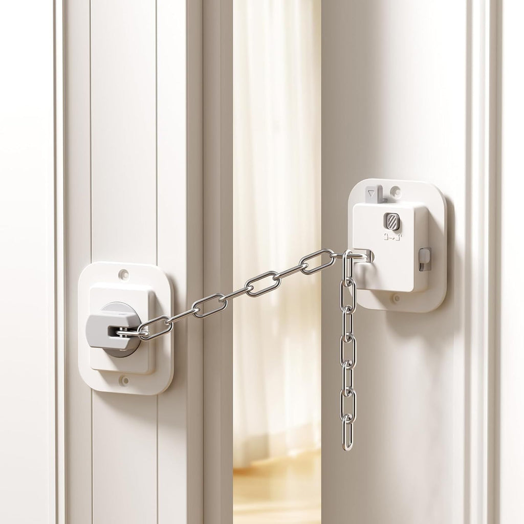 Cat Door Latch & Stopper-Adjustable Strap from 1.5" to 10",1-Pack Door Holder & Prop to Keep Door Open for Cats & Toddler, No Tools Required
