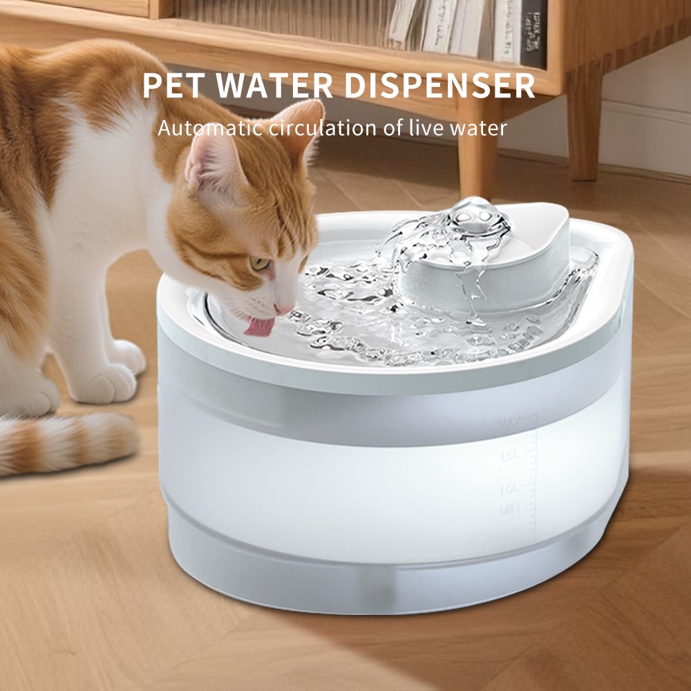 Cat Water Fountain  Fountain Super Silent Pet Drinking Dispenser - Water Fountains for Kitty Indoor