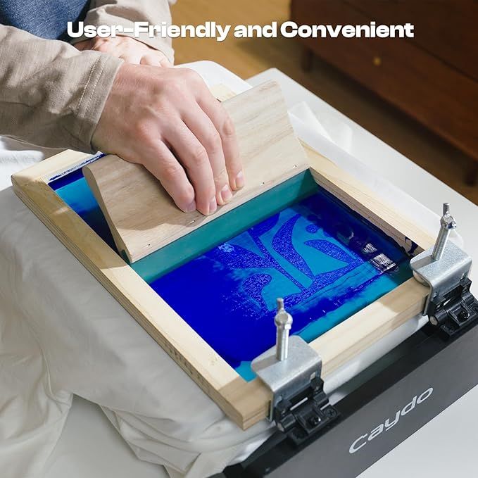 Caydo 4 Pieces 4 Size Screen Printing Frame with 110 Mesh for Screen Printing Beginners and Kids, 9 x 5.1 Inch, 10.6 x 6.7 Inch, 12.2 x 8.2 Inch, 14 x 10 Inch