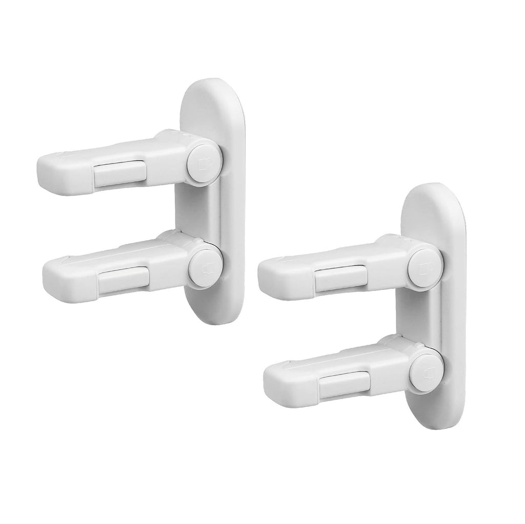 Child Proof Door Lever Lock, Door Handle Lock, Durable ABS with Adhesive Backing, Simple Install, No Tools Needed