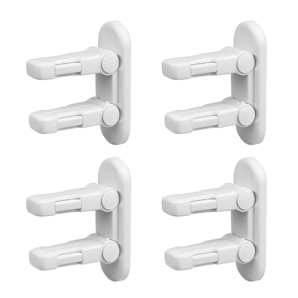 Child Proof Door Lever Lock, Door Handle Lock, Durable ABS with Adhesive Backing, Simple Install, No Tools Needed