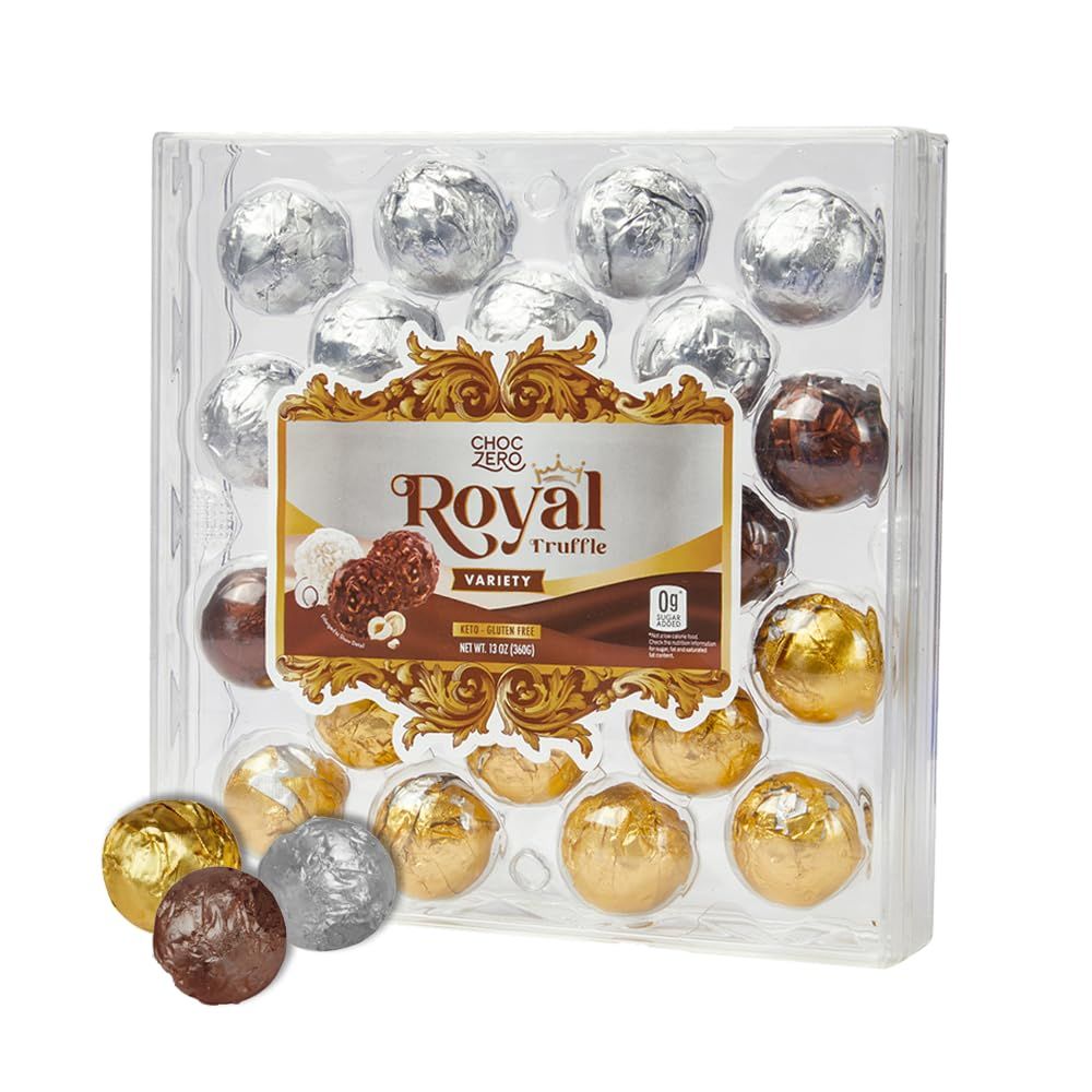 Chocolate Hazelnut Truffles Variety Pack , 24 Individually Wrapped Pieces, 13 Ounce