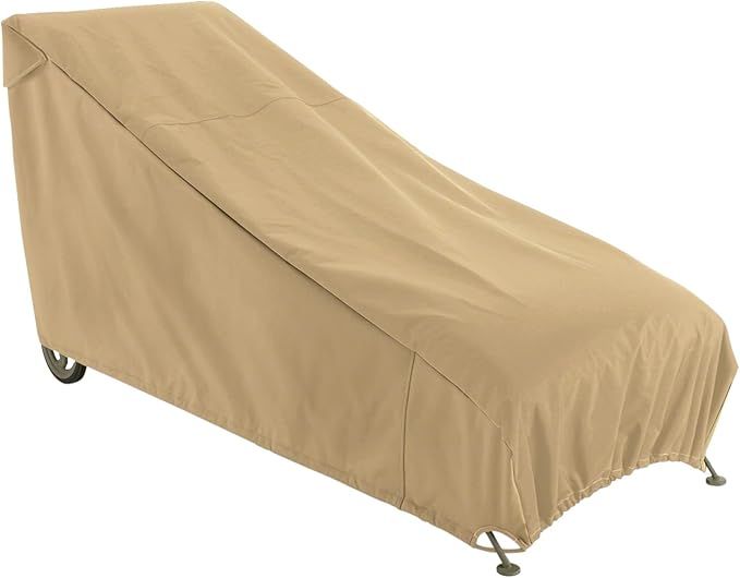 Classic Accessories Terrazzo Water Resistant 66 Inch Patio Chaise Lounge Chair Cover