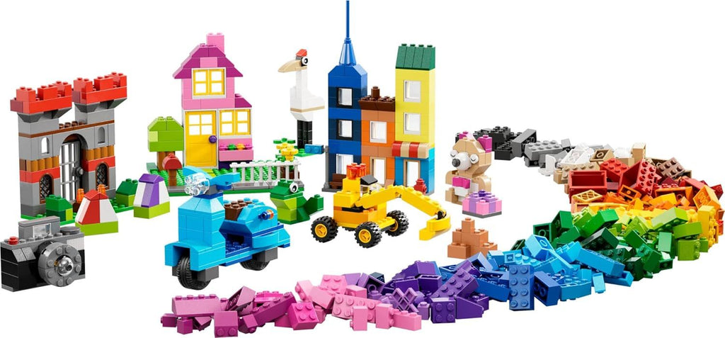 Classic Large Creative Brick Box 10698 Building Set, Toy Storage Solution for Home or Classrooms, Interactive Building Toy for Kids, Boys, and Girls