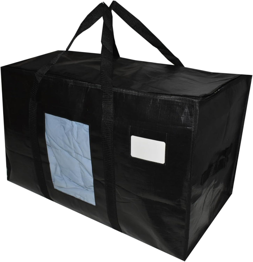 Clothes Storage Bags with Zipper, Extra Large Moving Bags with Visible Window, Moving and Packing Supplies for College, Closet Organizers and Storage Containers for Bedding, Duvet, Comforter