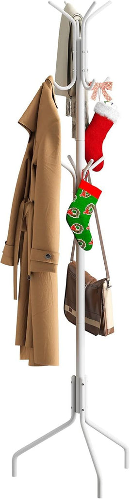 Coat Rack Freestanding Coat Tree Standing Hat Hanger Jacket Organizer Rack Metal,18.3" L x 18.3" W x 71.5" H
