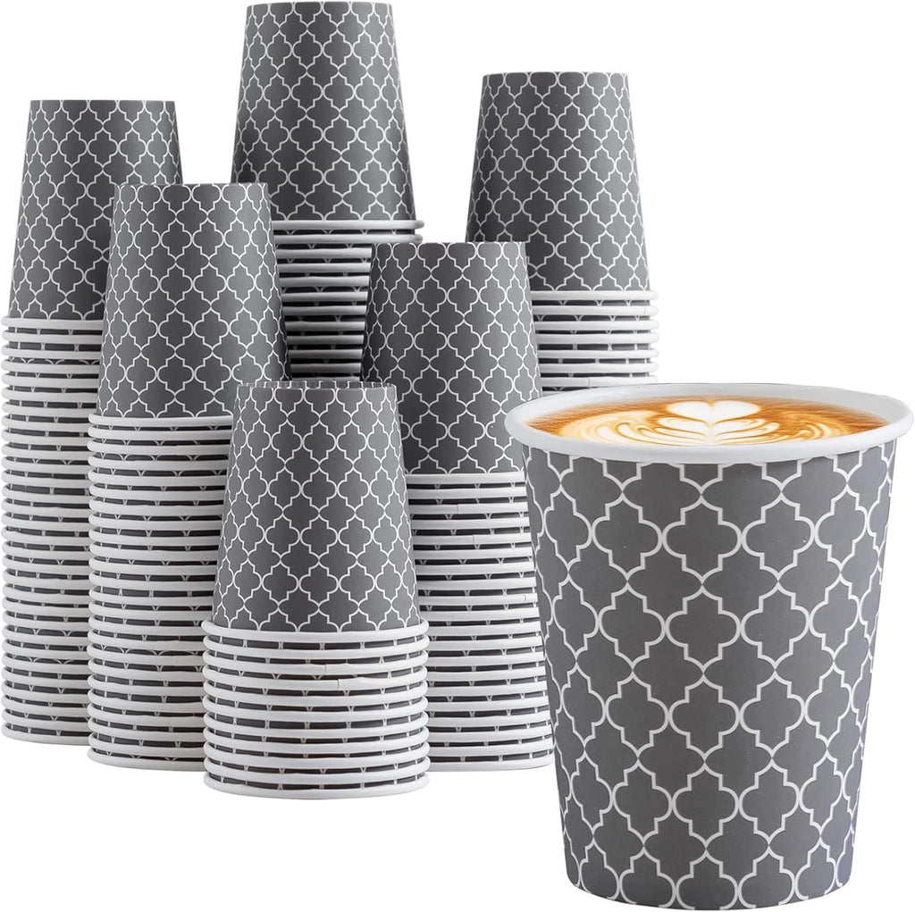 Coffee Cups 10 oz 200 Pack, Disposable Paper Coffee Cups, Disposable Cups,10 oz Hot Cup,10oz Paper Insulated Cup for Cold Hot Drinks (No Lids)
