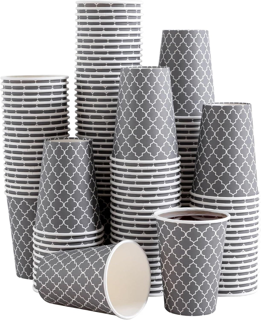 Coffee Cups 12 oz 360 Pack, Disposable Paper Coffee Cups, Disposable Cups,12 oz Hot Cup,12oz Paper Insulated Cup for Cold Hot Drinks (No Lids)