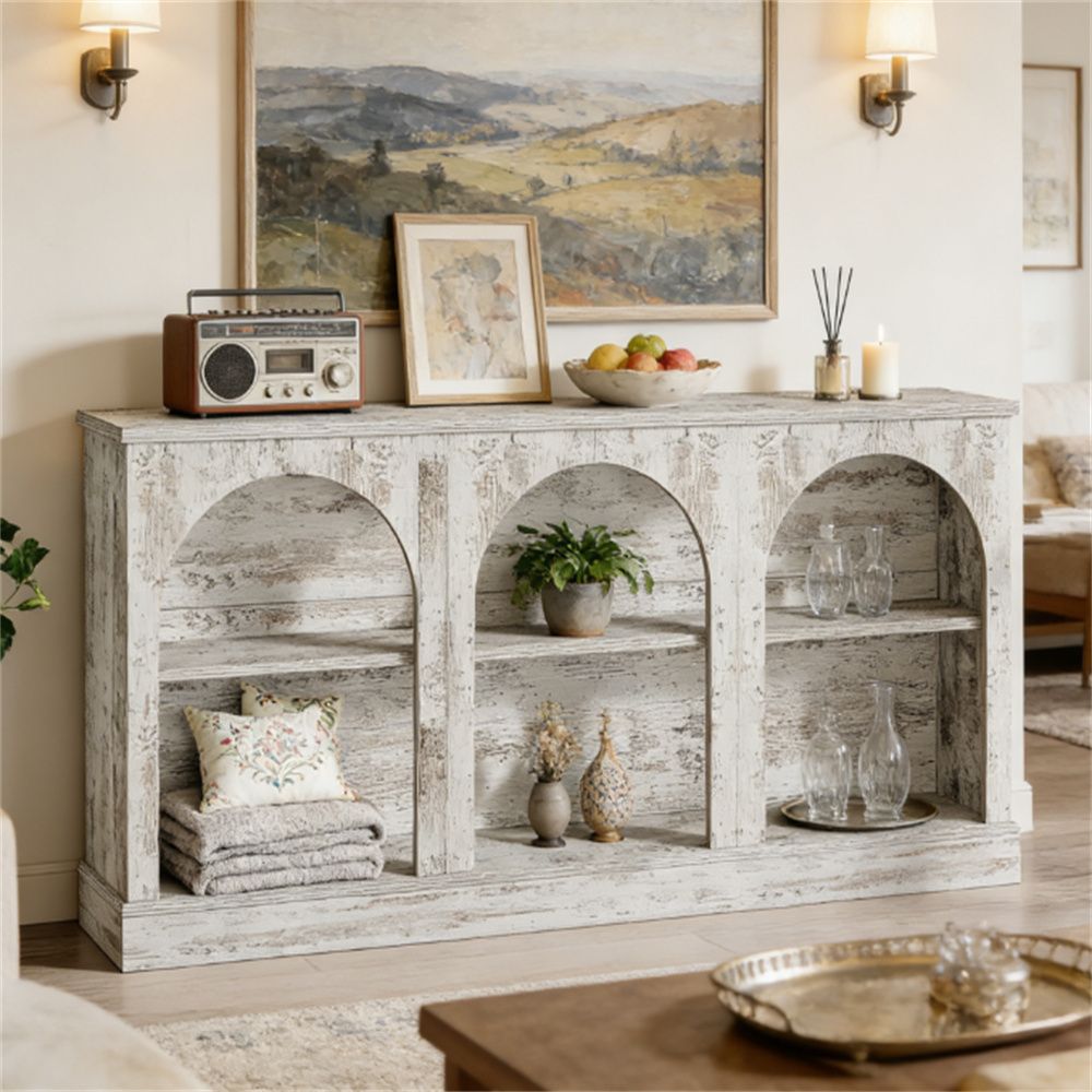 Console desk, entrance desk with large storage space, storage cabinet, storage desk
