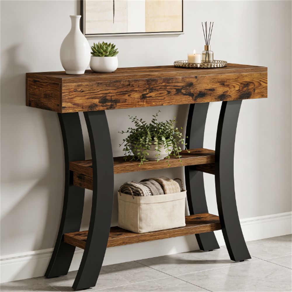 Console, entrance table, sofa table, lobby table with storage space, storage desk