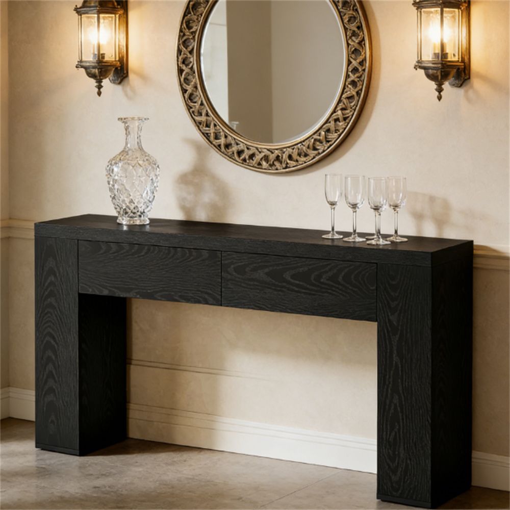 Console, sofa table with storage space, corridor table