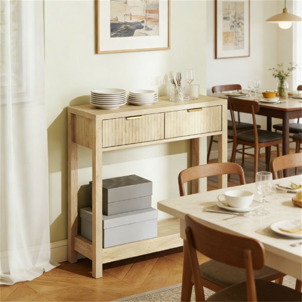 Console table, entrance table, corridor table, natural