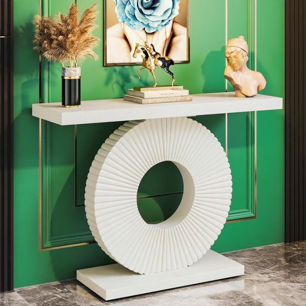 Console Table  Wood Entryway Table