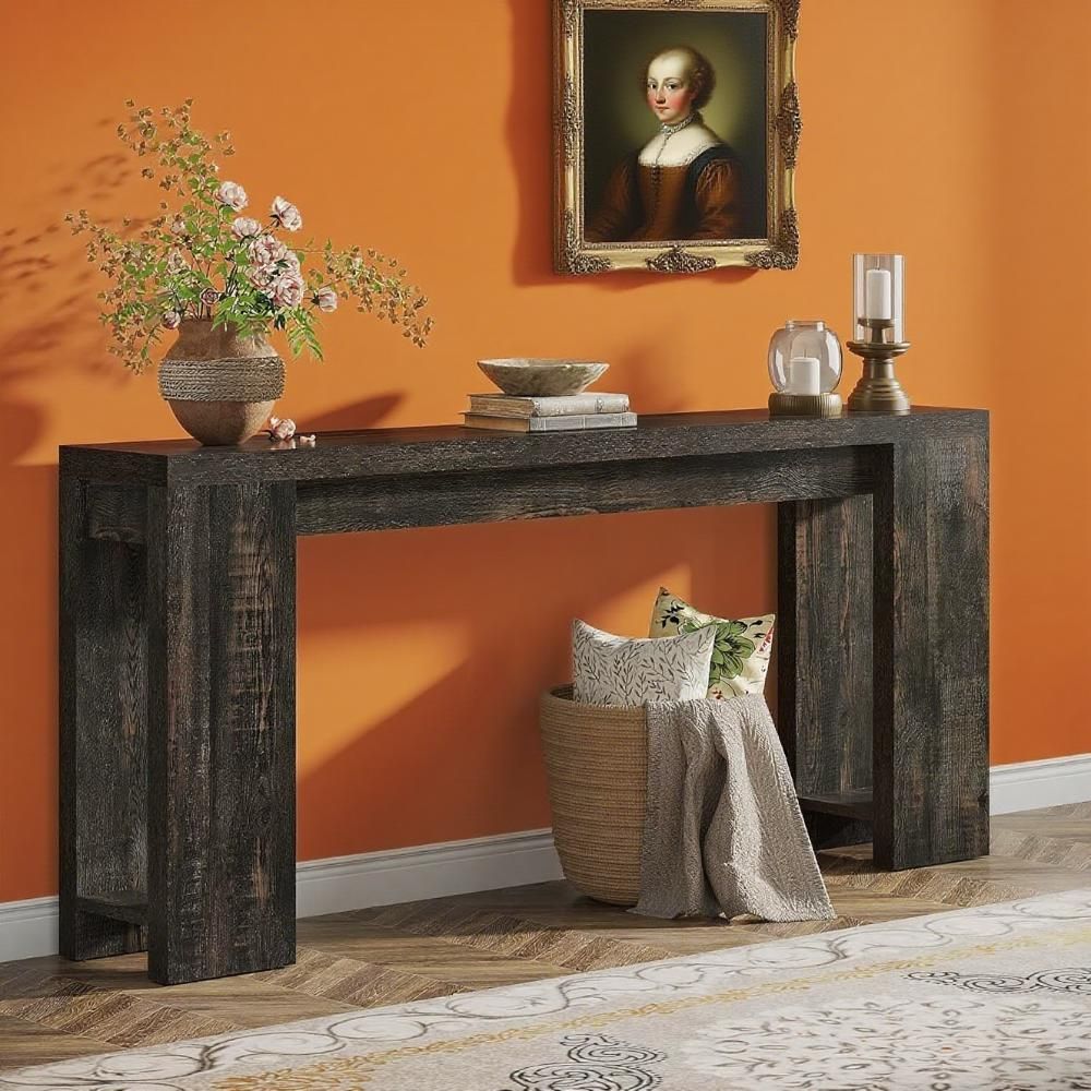 Console Table Wood Sofa Table Entryway Accent Table