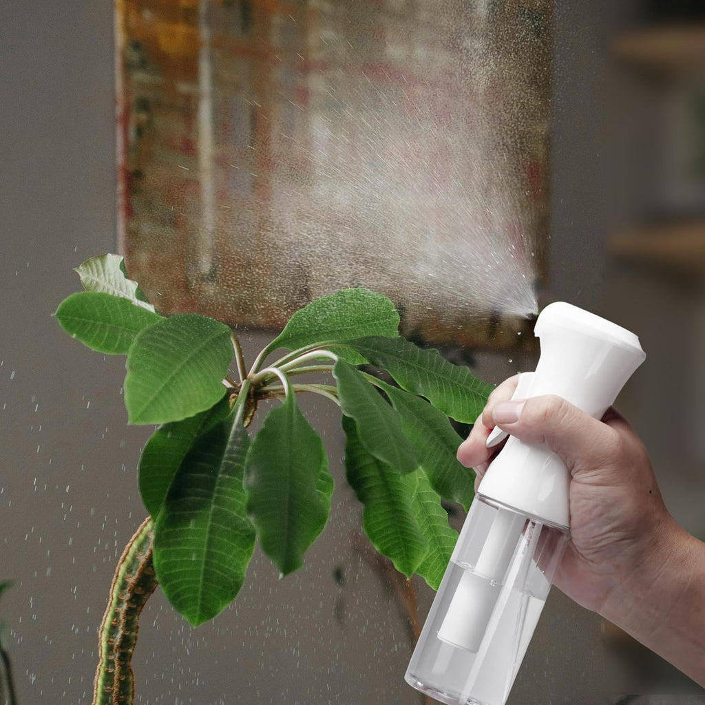 Continuous Spray Bottle for Hair, 1Pack White 7.04oz Mister Spray Bottle, Hair Spray Bottles for Hairstyling, Cleaning, Plants, Pets, Salons & More