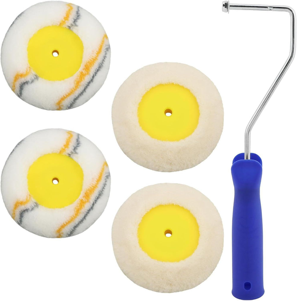 Corner Paint Roller, 5pcs Drywall Corner Edger Painting Rollers Kit, Paints Edger Paint Roller Tool for Home Office Wall Painting Decoration