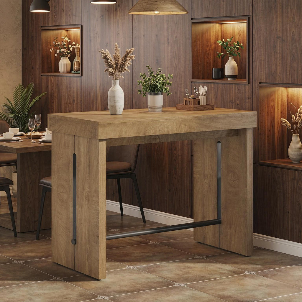 Counter Height Pub Table 41 Inch Thickened Tabletop Bar Table