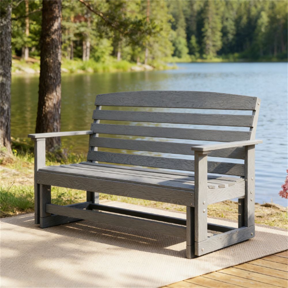 Courtyard chair, gliding chair, garden chair, gray