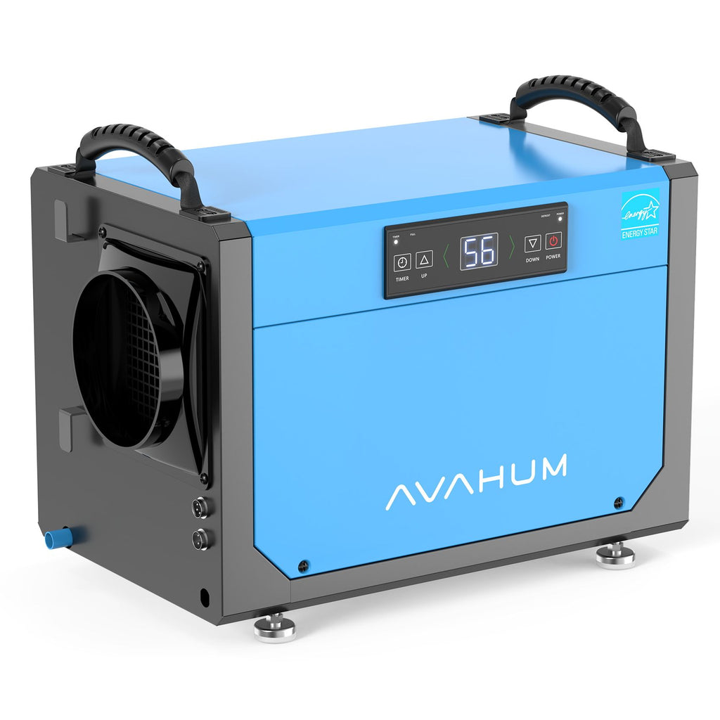 Crawl Space Dehumidifier 113 PPD, Energy Star Commercial Dehumidifiers for Basement with Drain Hose, Industry Water Damage Unit, Portable, Grow house,Whole House,Auto Defrost