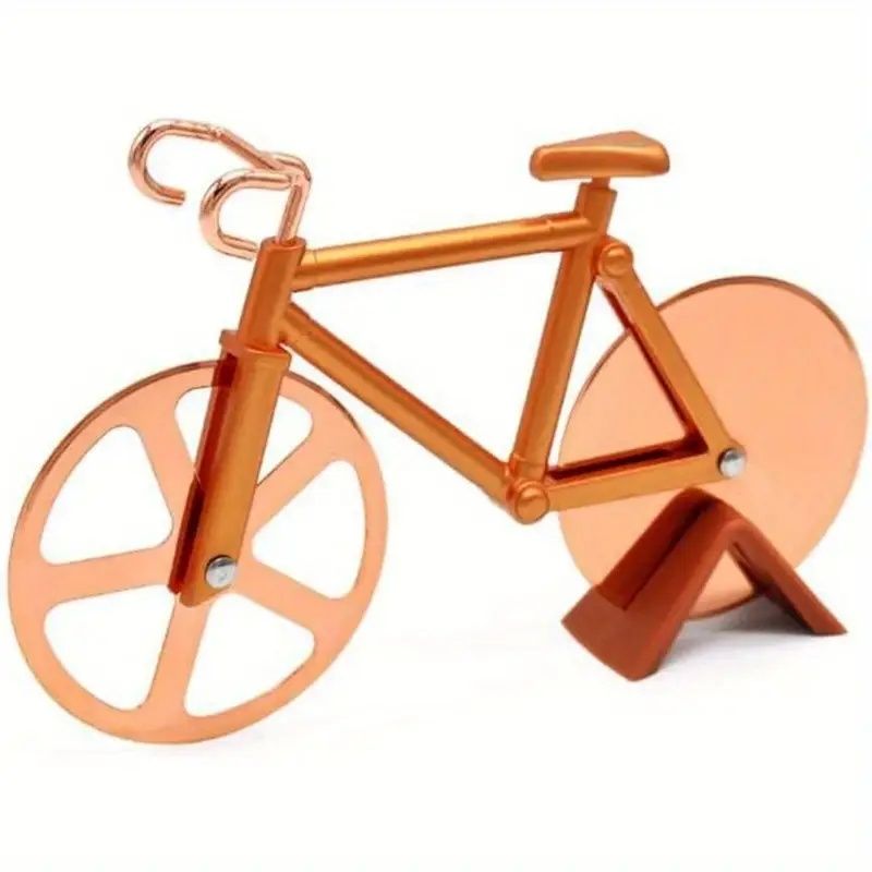 Creative Bicycle Shape Pizza Cutter, Dough Divider, Stainless Steel Pizza Cutter Wheel, Cookie Cutter