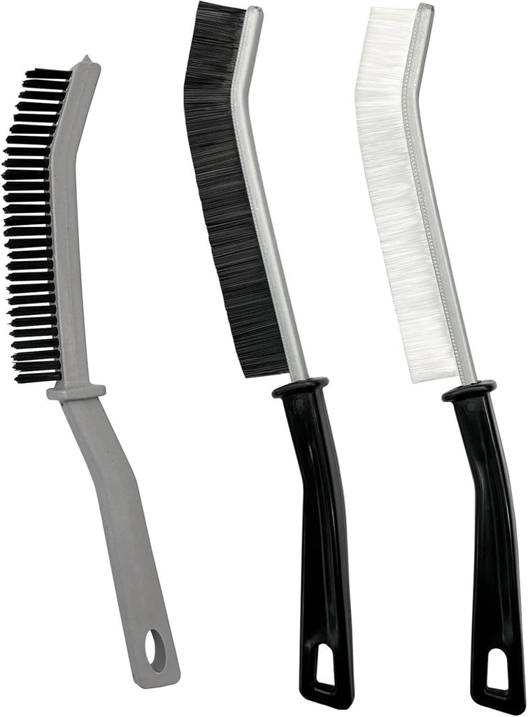 Crevice Cleaning Brush, Hard-Bristled Gap Scrub Brush, Toilet Gap Cleaning Brush Tool, for Scrub Small Spaces, Kitchen, Bathroom, Corner, Grout, Sink, Window Tracks, Hinges, 3pcs