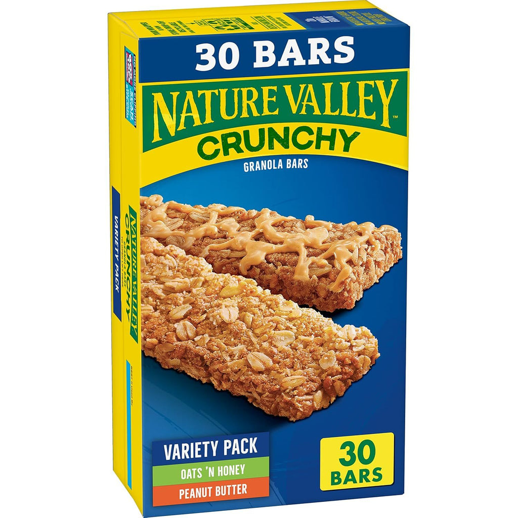 Crunchy Granola Bars, Variety Pack, 30 Bars, 22.35 OZ
