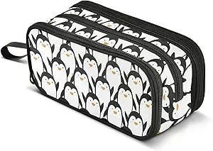 CuteC Box Boys Girls Large Pencil Pouch with Zipper Compartments Big Capacity Stationery Pen Bag Organizer for Kids Teens Adults School