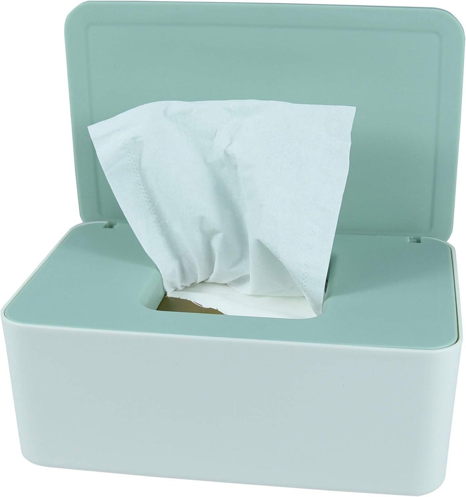 Diaper Wipes Dispenser, Tissue Storage Box Case, Wet Wipe Dispenser Holder with Lid for Home, Office, Cars