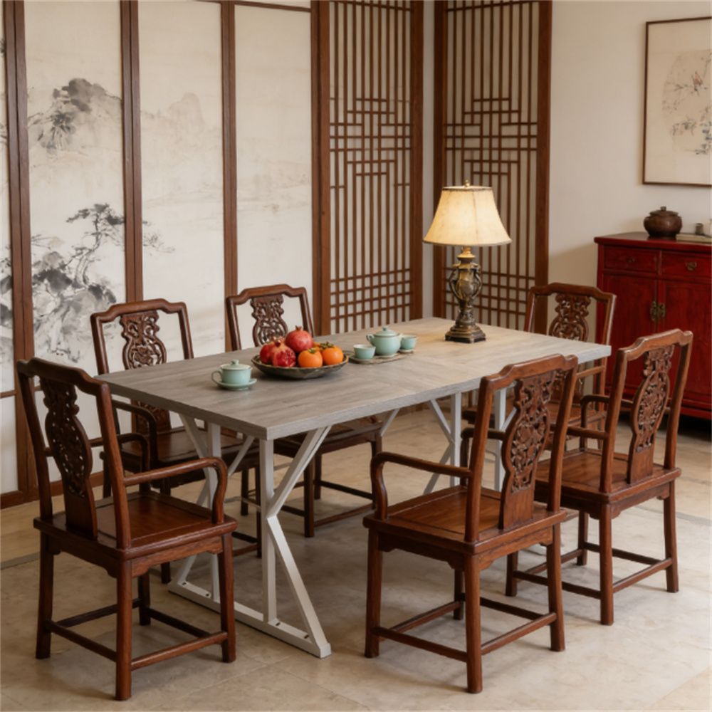 Dining table, kitchen dining table, office desk, gray(table only)