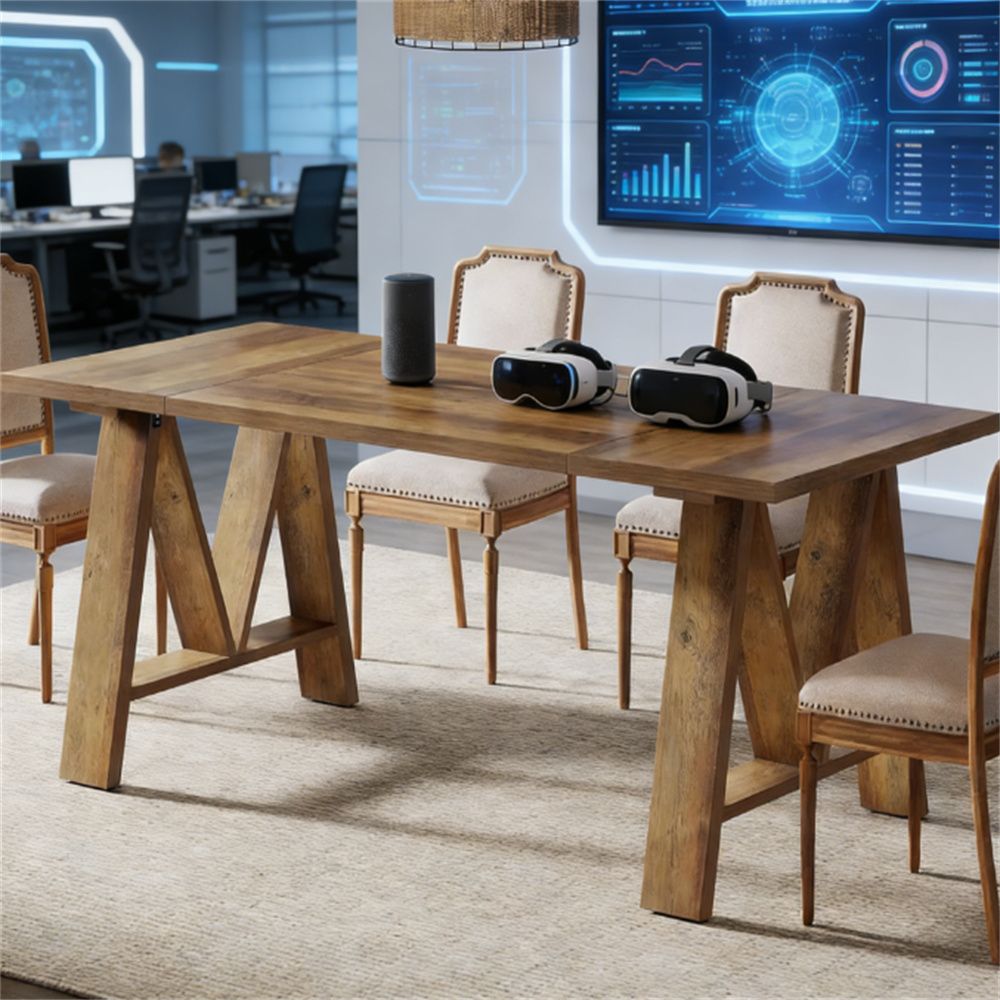 Dining table, wooden dining table, rectangular dining table, kitchen dining table