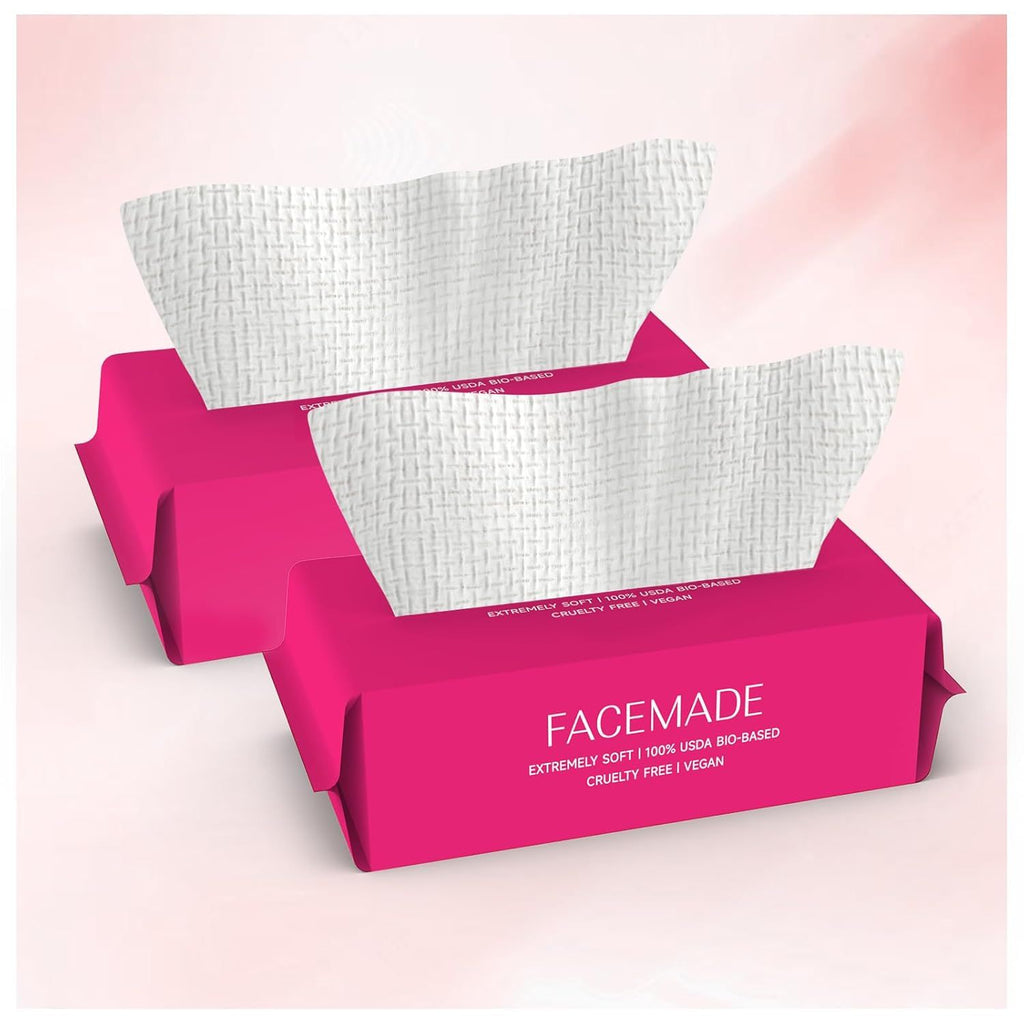 Disposable Face Towels, Ultra Thick Face Towelettes Disposable, Clean Facial Towels for Makeup Remover, Skincare,
