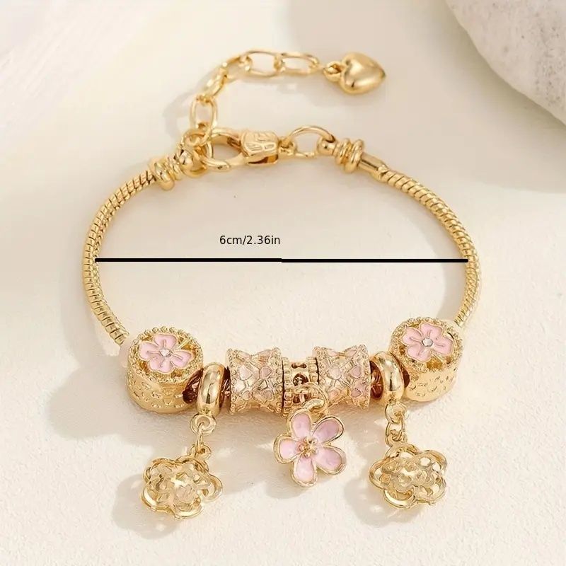 DIY bead bracelet, multi-element stainless steel copper alloy rhinestone fashion accessory