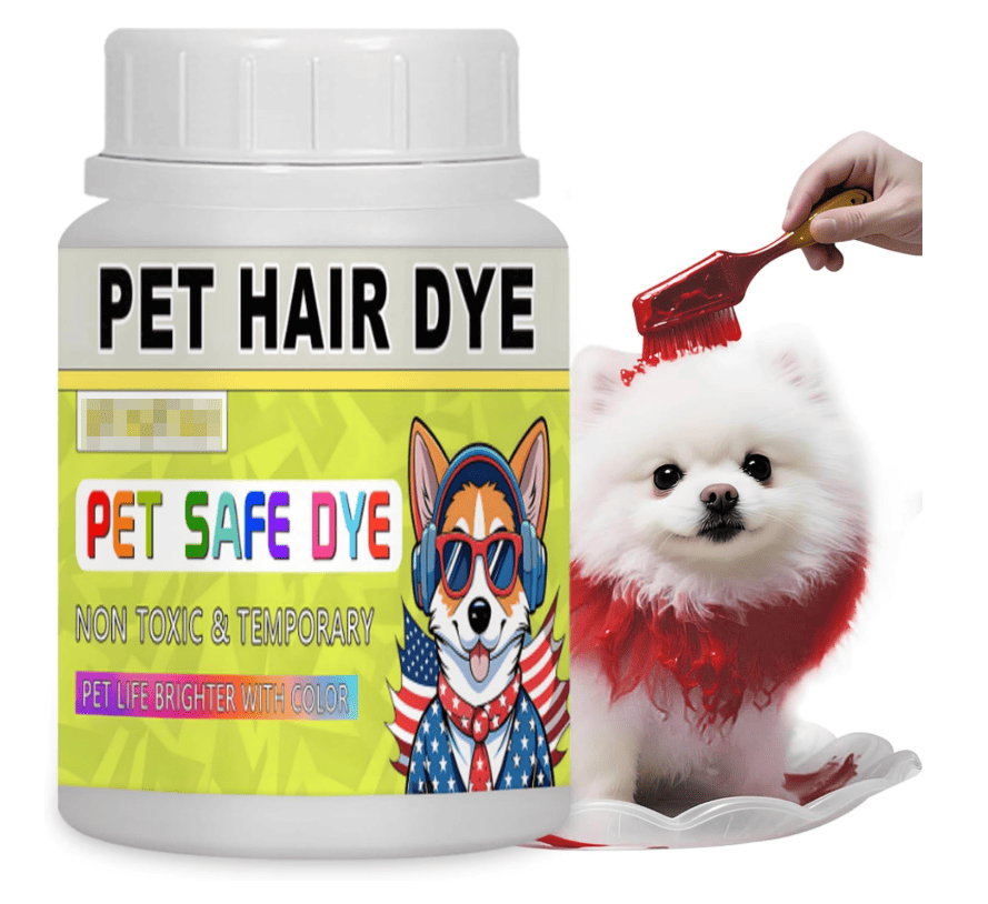 Dog Hair Dye, 3.5 Fl Oz (100 ml) Pet Safe Dye, Pet Grooming, Permanent Pet Hair Dye Stain, Safely Used, Dog Grooming, Pet Dye Bright Color for All Pets Fur Dye