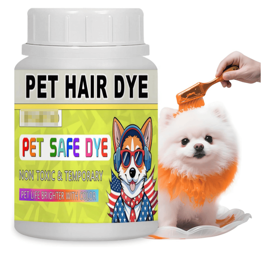 Dog Hair Dye, 3.5 Fl Oz (100 ml) Pet Safe Dye, Pet Grooming, Permanent Pet Hair Dye Stain, Safely Used, Dog Grooming, Pet Dye Bright Color for All Pets Fur Dye