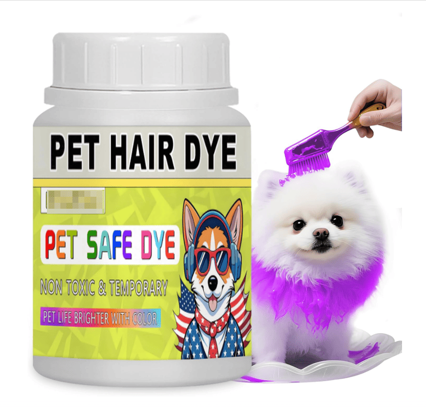 Dog Hair Dye, 3.5 Fl Oz (100 ml) Pet Safe Dye, Pet Grooming, Permanent Pet Hair Dye Stain, Safely Used, Dog Grooming, Pet Dye Bright Color for All Pets Fur Dye