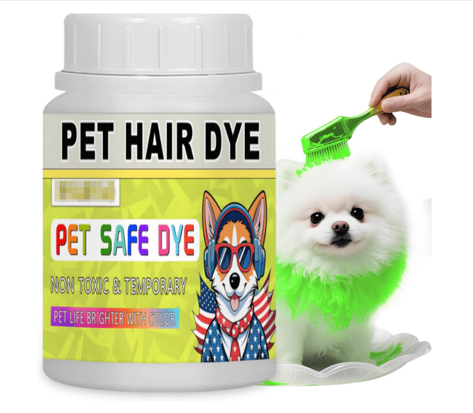 Dog Hair Dye, 3.5 Fl Oz (100 ml) Pet Safe Dye, Pet Grooming, Permanent Pet Hair Dye Stain, Safely Used, Dog Grooming, Pet Dye Bright Color for All Pets Fur Dye