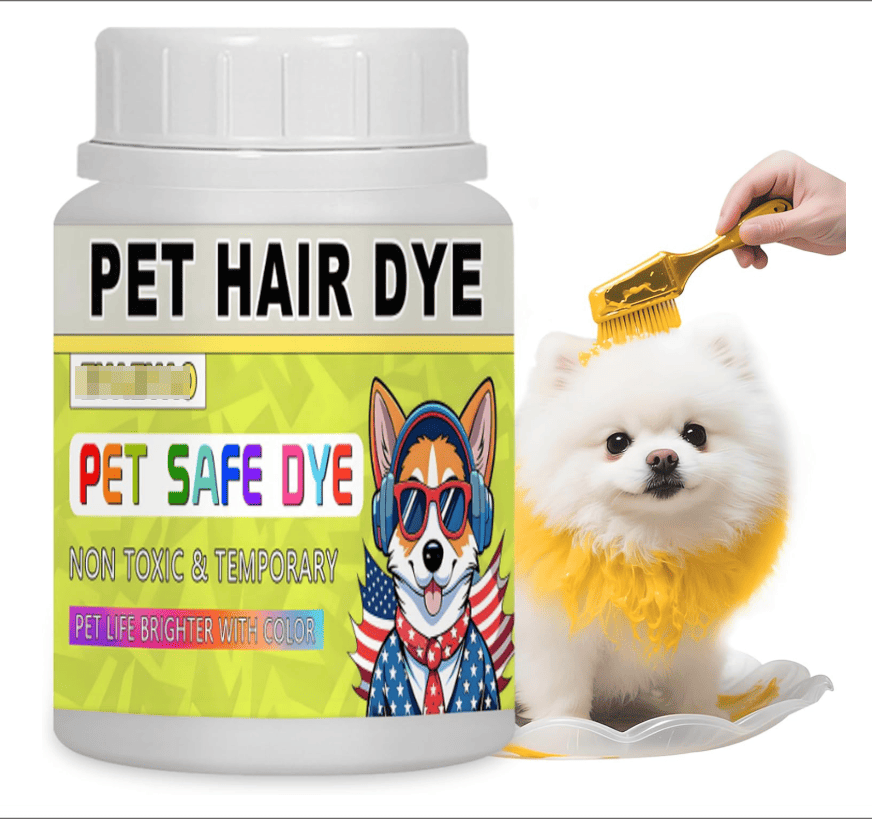 Dog Hair Dye, 3.5 Fl Oz (100 ml) Pet Safe Dye, Pet Grooming, Permanent Pet Hair Dye Stain, Safely Used, Dog Grooming, Pet Dye Bright Color for All Pets Fur Dye