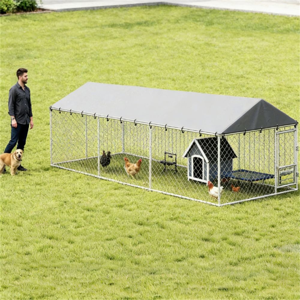Dog house, outdoor dog kennel, dog cage, chicken coop
