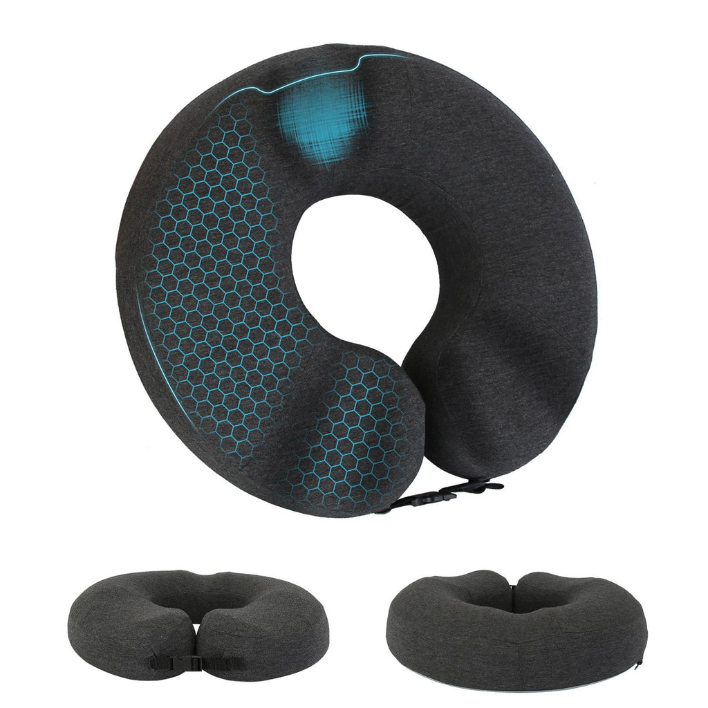 Donut Pillow Seat Cushion Memory Foam Donut Chair Cushions Ergonomic Seat Cushion Pad for Coccyx Prostate Sciatica Pelvic Floor Pressure Sores Office Home Use