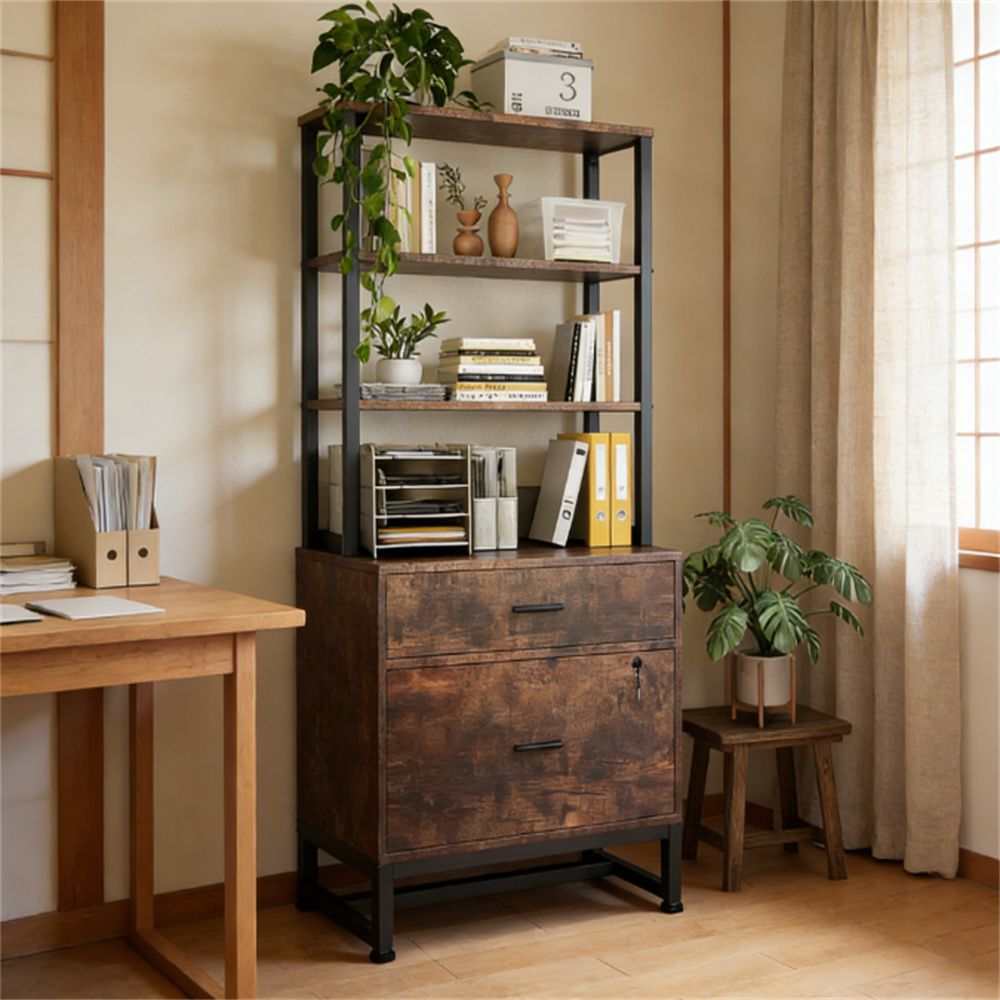 Double drawer filing cabinets, bookshelves, vertical filing cabinets, storage cabinets with storage space