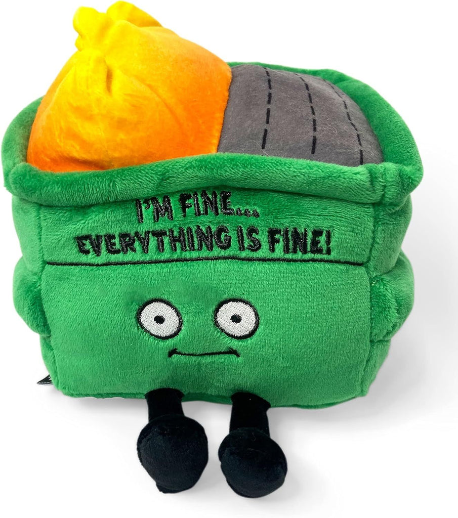 Dumpster Fire Plushie - I'm Fine, Everything is Fine
