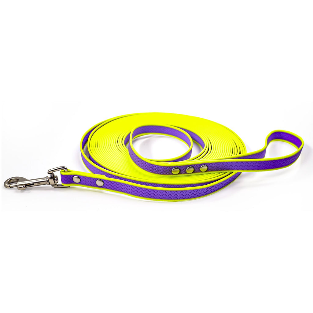 Durable material New style two-color training rope Tangle-free Soft on pet 4.92FT Obedience training Daily walk training Park training  Evening/early morning training