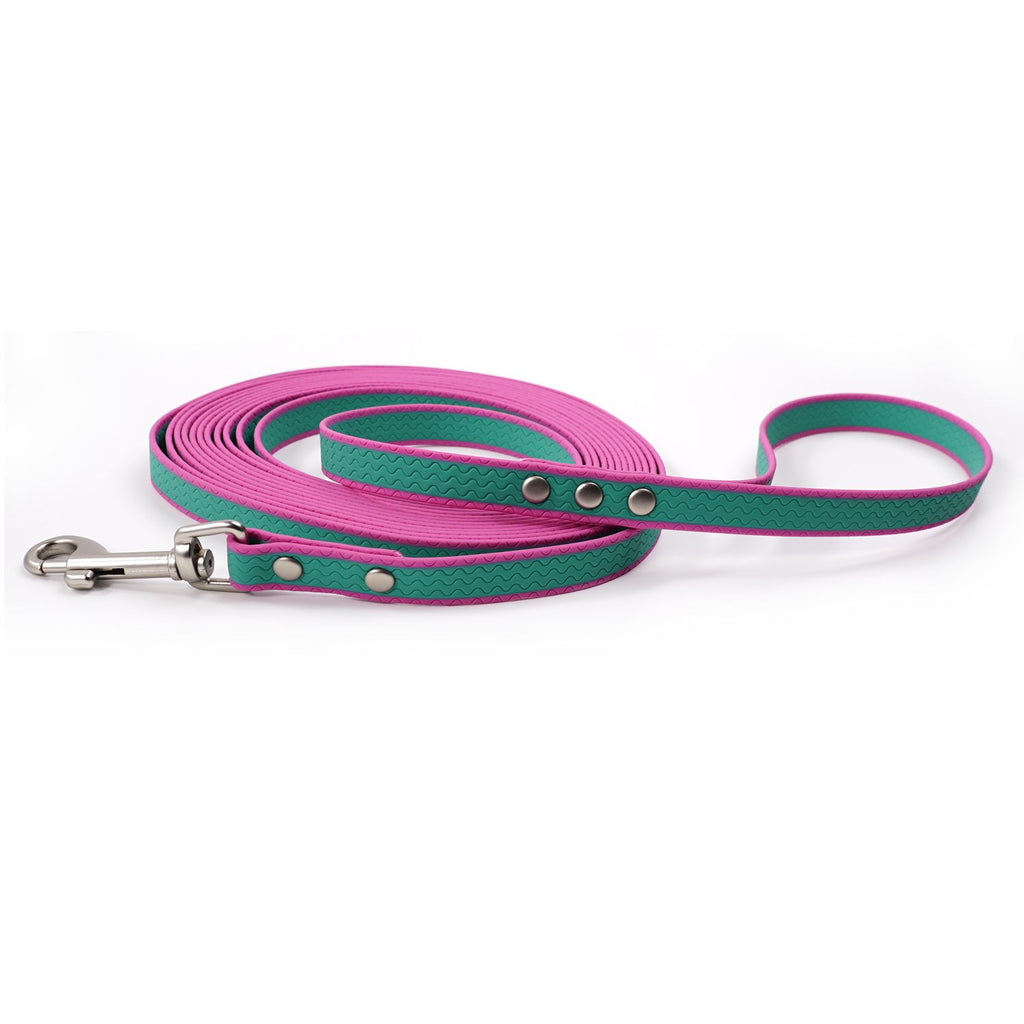 Durable material New style two-color training rope Tangle-free Soft on pet 4.92FT Obedience training Daily walk training Park training  Evening/early morning training