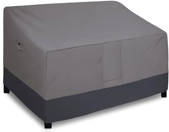 Easy-Going Heavy Duty 2 Seater Outdoor Loveseat Cover, Waterproof Windproof Patio Furniture Sofa Cover with Air Vent