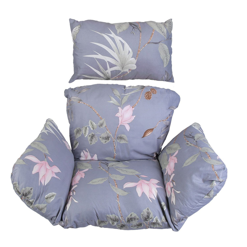 Egg Chair Cushion Hanging Basket Seat Cushion Thicken Soft Egg Swing Chair Pad Hanging Egg Chair Cushion with Headrest