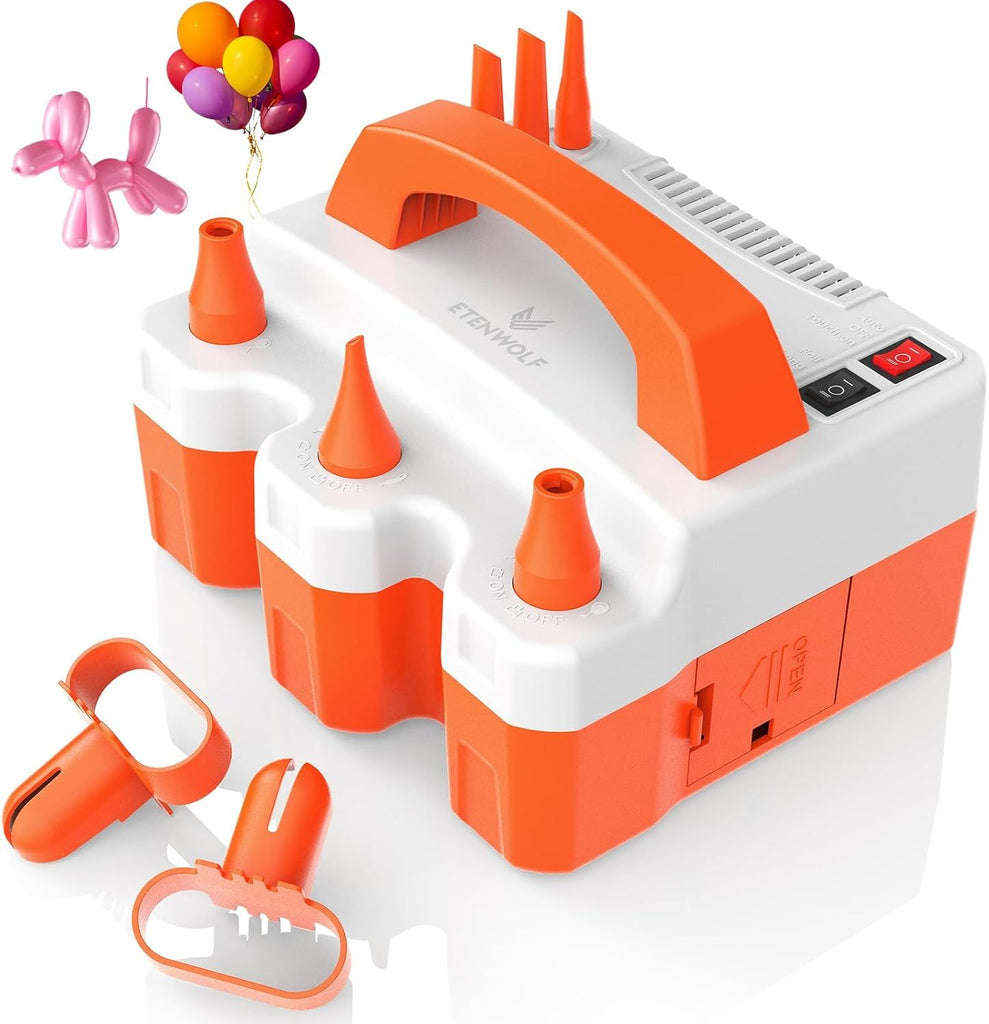 Electric Balloon Pump for All Balloons 110V 600W Balloon Blower for Party Metalic Latex 260q Foil Balloons, Balloon Inflator for Birthday Decorations