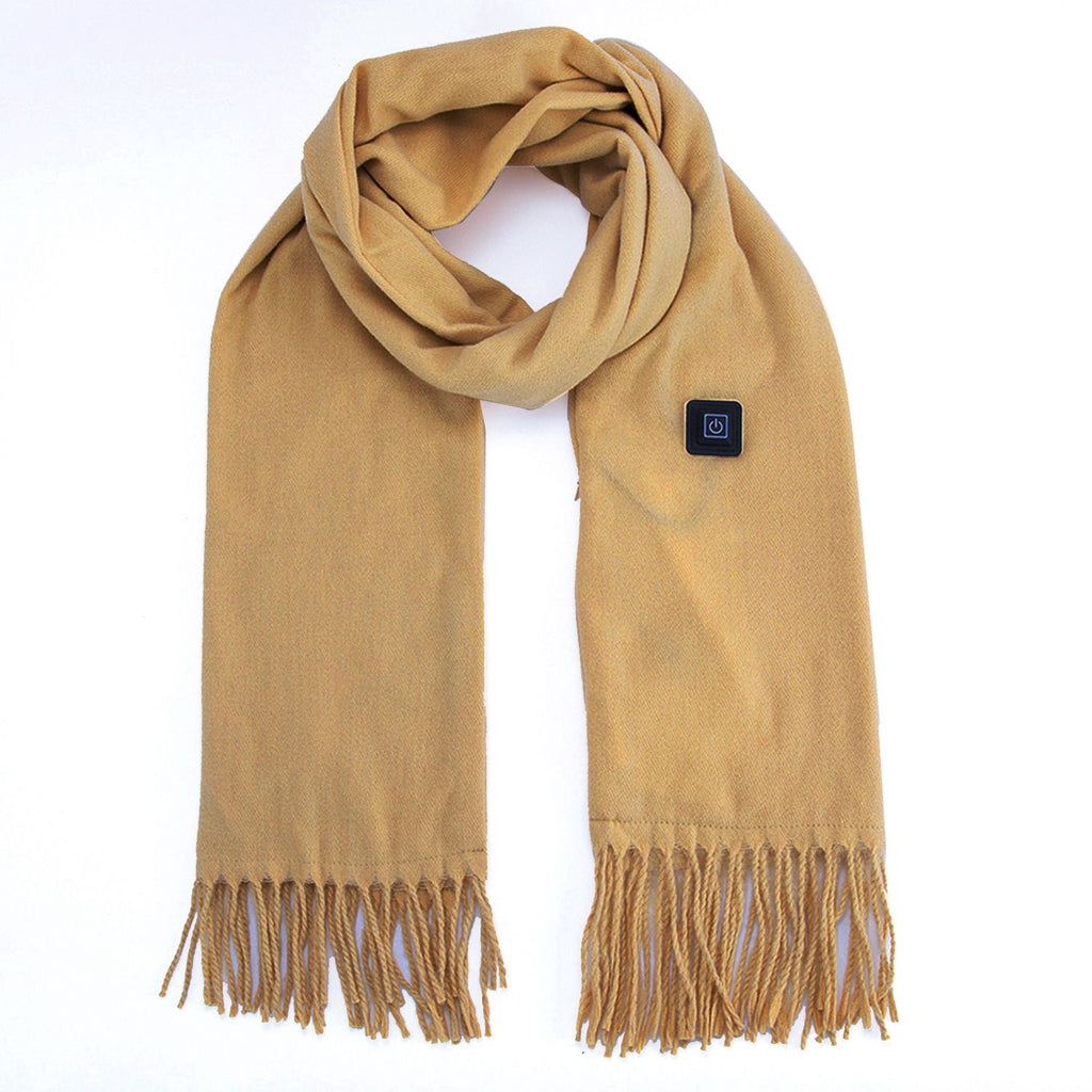 Electric Heated Winter Scarf USB Heating Neck Wrap Unisex Heated Neck Shawl Soft Warm Scarves 3 Heating Modes for Outdoor Cycling Skiing Skating