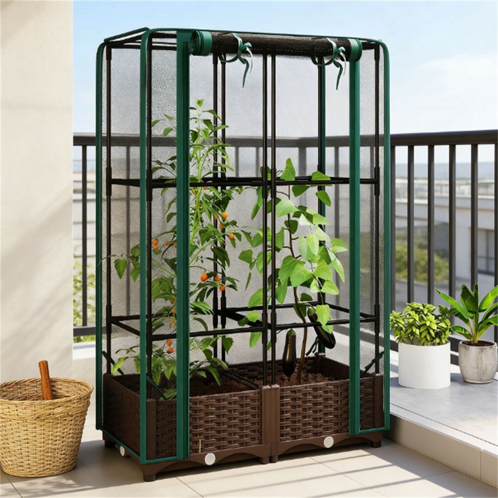 Elevated garden bed, flower pot, planting pot