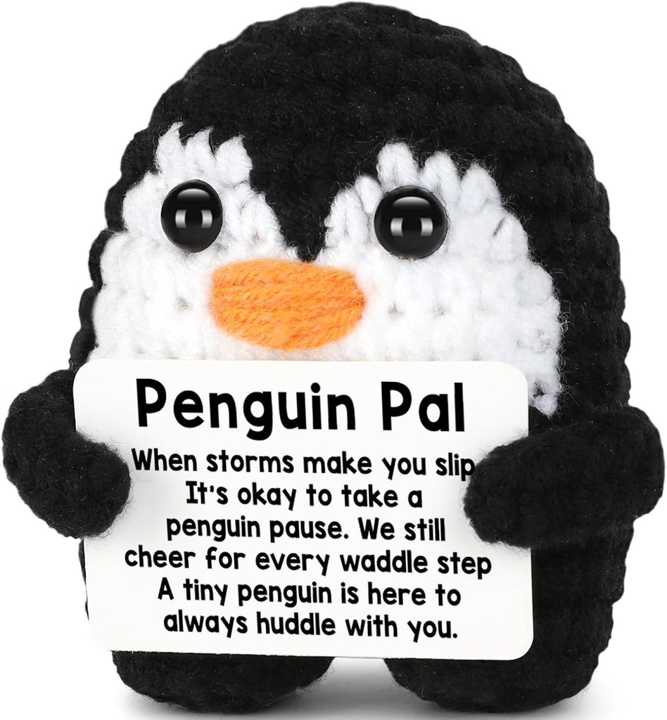 Emotional Handmade Positive Crochet Penguin